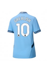 Fotbalové Dres Manchester City Jack Grealish #10 Dámské Domácí Oblečení 2024-25 Krátký Rukáv